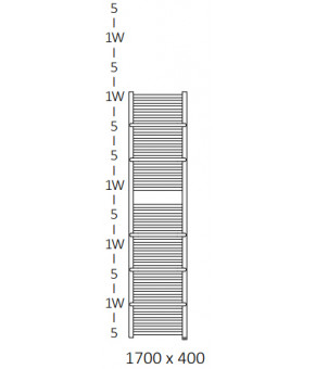 Полотенцесушитель Terma Lima SPLIT 1 1700x400 мм WZLIE170040