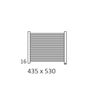 Полотенцесушитель Terma Mike SPLIT 1 435x530 мм WZMIN043053