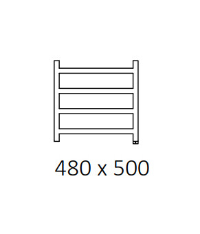 Полотенцесушитель Terma Simple SPLIT 1 480x500 мм WZSIE048050