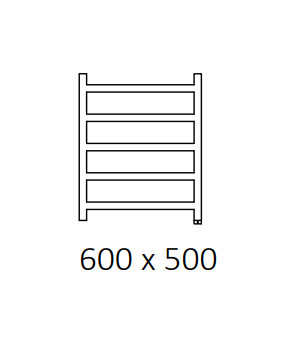 Полотенцесушитель Terma Simple SPLIT 1 600x500 мм WZSIE060050