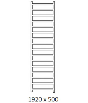 Полотенцесушитель Terma Simple SPLIT 1 1920x500 мм WZSIE192050