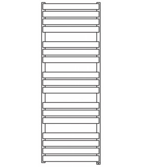 Полотенцесушитель Terma Warp T Bold SPLIT 1 1695x500 мм WZWBN169550