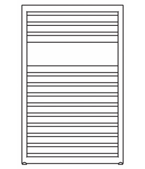 Полотенцесушитель Terma Lukka SPLIT 1 940x600 мм WLW51094060