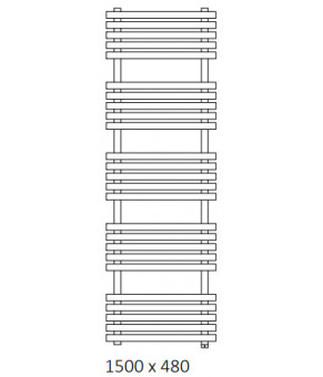 Полотенцесушитель Terma Kioto SPLIT 1 1500x480 мм WZKIN150048