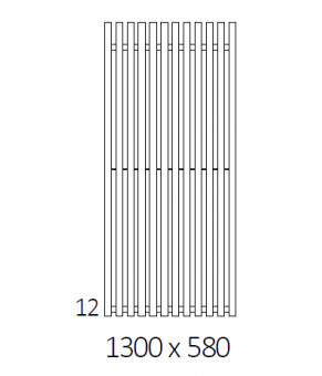 Полотенцесушитель Terma Triga E SPLIT 1 1300x580 мм WLTRG130058