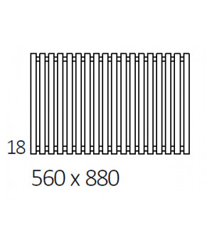 Полотенцесушитель Terma Triga E SPLIT 1 560x880 мм WLTRG056088