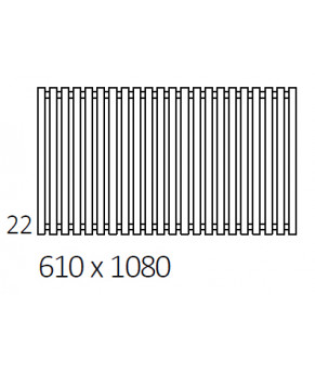 Полотенцесушитель Terma Triga E SPLIT 1 610x1080 мм WLTRG061108