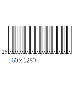 Полотенцесушитель Terma Triga E SPLIT 1 560x1280 мм WLTRG056128