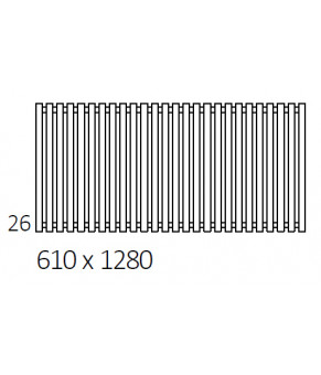 Полотенцесушитель Terma Triga E SPLIT 1 610x1280 мм WLTRG061128
