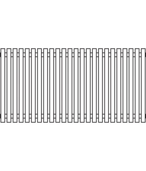 Полотенцесушитель Terma Tune VWS SPLIT 1 600x1190 мм WLTSV060119