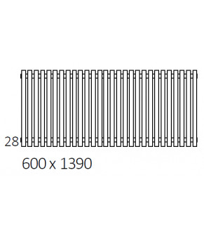 Полотенцесушитель Terma Tune VWD E SPLIT 1 600x1390 ммWLTSV060139