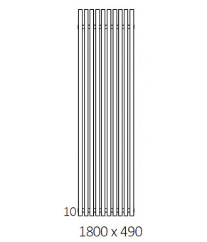 Полотенцесушитель Terma Tune VWD E SPLIT 1 1800x490 мм WLTSV180049