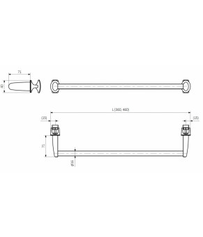 Вешалка Terma Basic TGWCR003