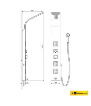 Душевая панель Excellent More ARAC.ML9304E
