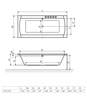 Ванна Excellent Aquaria Lux WAEX.AQU18WH
