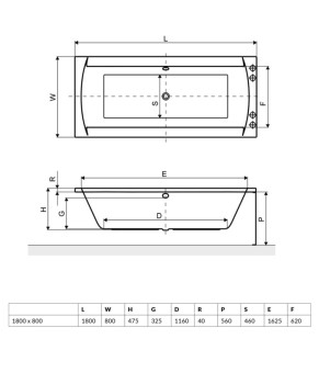 Ванна Excellent Crown ІІ WAEX.CRO18WH