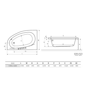 Ванна Excellent Kameleon WAEX.KML17WH