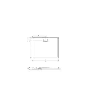 Поддон Excellent Zero BREX.1203.120.080.WHN