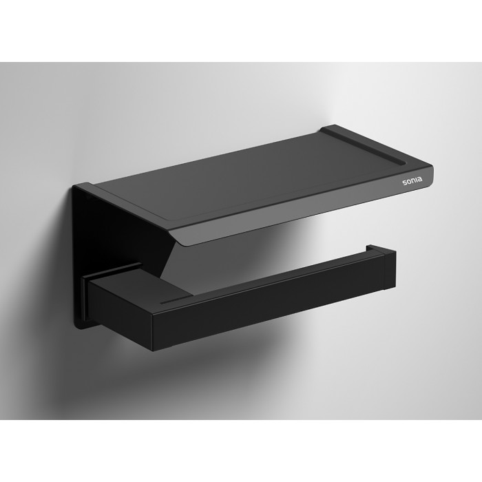 Держатель туалетной бумаги Sonia S-Cube Black 176373