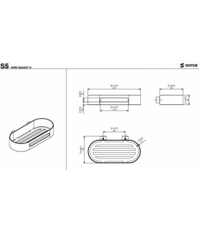 Полка Sonia S5 Black 176496