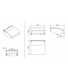 Держатель туалетной бумаги Sonia S-Cube Black 173020