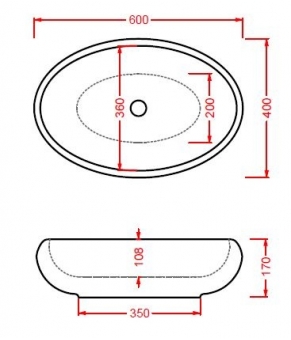 Умывальник ArtCeram Tao TOL002
