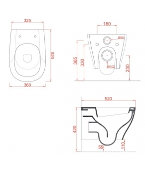 Унитаз ArtCeram Ten TEV003
