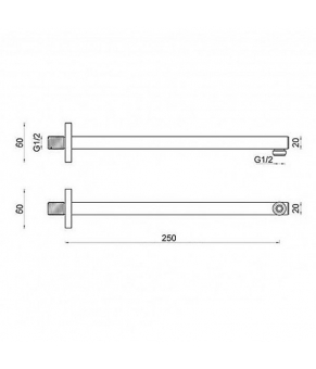 Кронштейн Ponsi Shower Line BNBRACBR28