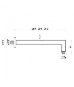 Кронштейн Ponsi Shower Line BNBRACBR41