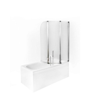 Шторка для ванны BESCO PMD Ambition 3S 123х140 хром