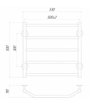 Полотенцесушитель Qtap Trapezium (CRM) P5