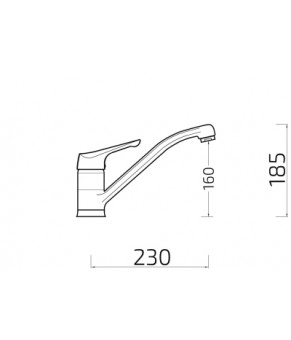 Смеситель Schock Neos ND 54200380 Chrome 80