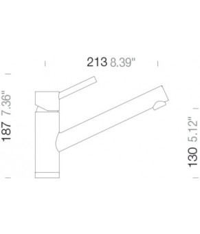 Смеситель Schock Altos S 530000 St steel 90