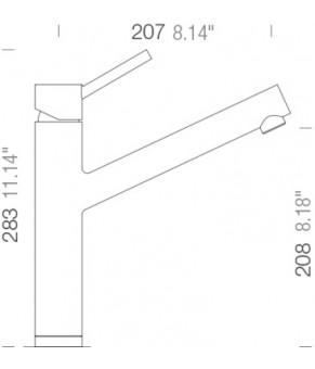 Смеситель Schock Altos St steel 90 52900090