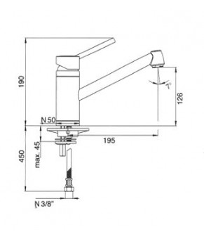 Смеситель Schock Pila 54100090 Carbonium 90