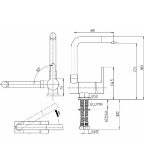 Смеситель Schock Aquawindow Linea 72700180