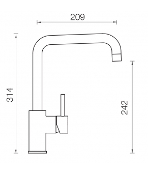 Смеситель Schock Fonos 538000 Croma 49