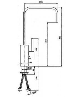 Смеситель Schock Aquaquadro 73100004 Alumina 04