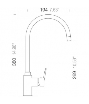 Смеситель Schock Simi 505000 Volcan 53