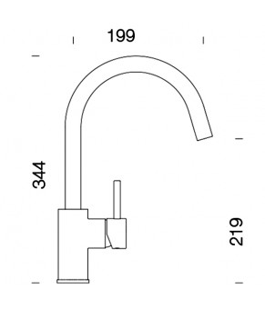 Смеситель Schock Plutos 58900049 Croma 49