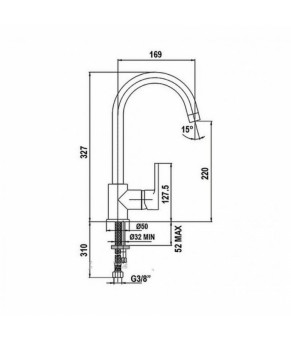 Смеситель Schock Aquaalto 714000 Puro 84