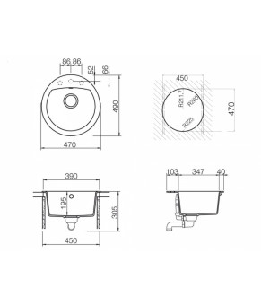 Кухонная мойка Schock Manhattan R-100 Croma 49