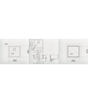 Кухонная мойка Schock Quadro N-100 Alpina 07
