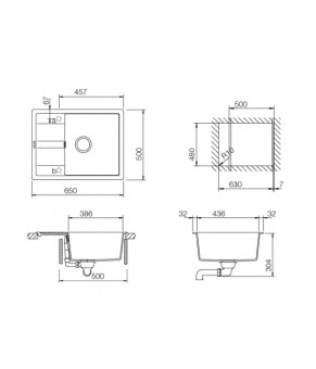 Кухонная мойка Schock Diy D-100S Super white 01