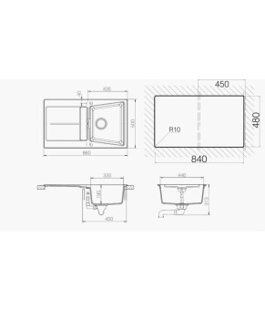 Кухонная мойка Schock Opus D-100 Marone 93
