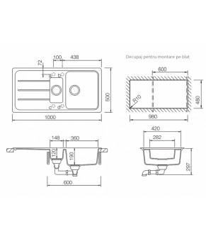 Кухонная мойка Schock Formhaus D-150L Everest 26
