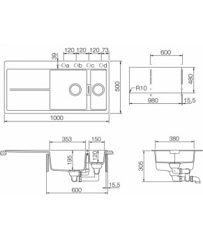 Кухонная мойка Schock Horizont D-150 Puro 84