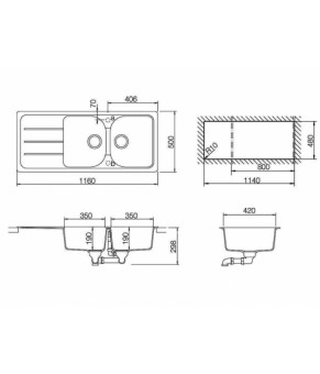 Кухонная мойка Schock Formhaus D-200 Onyx 10