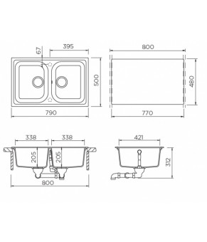 Кухонна мийка Schock Formhaus N-200S Sabbia 58