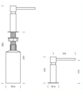 Дозатор Schock Faro 629013 Chrome 80